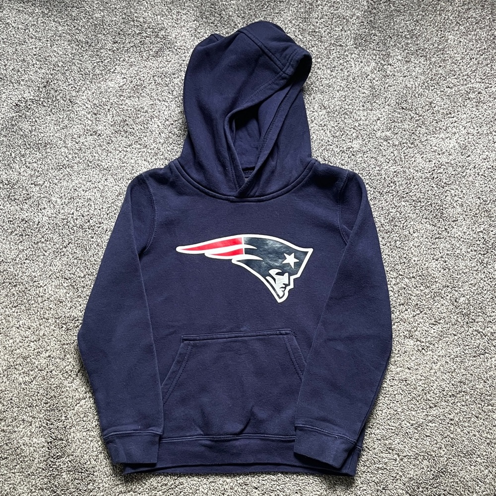 Patriots Kids Navy Hoodie with Logo
